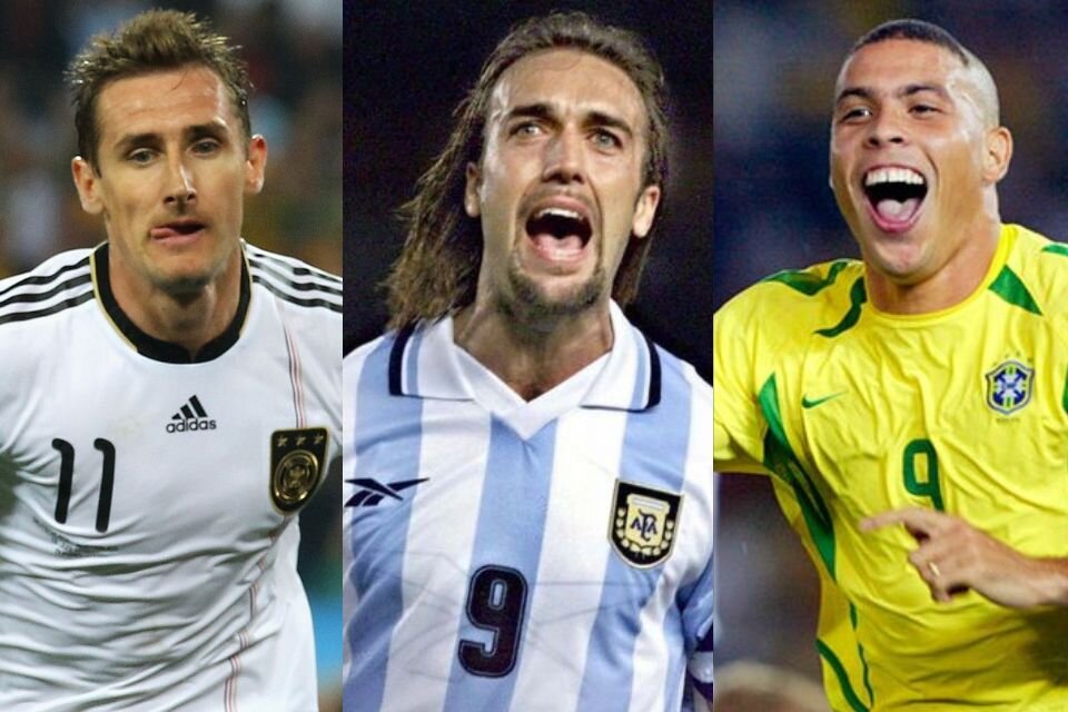 Klose, Batistuta y Ronaldo, alguno de los delanteros que hicieron historia.