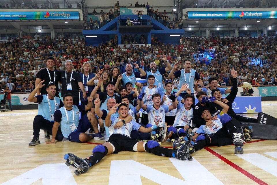 Argentina se consagró campeón mundial Sub 19 de hockey sobre patines en San Juan (Fuente: Prensa San Juan)