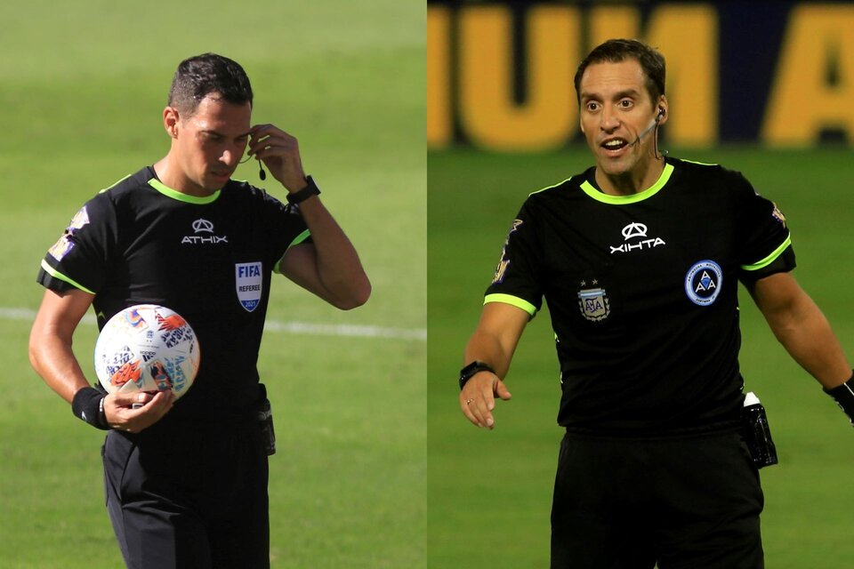 Facundo Tello y Fernando Rapallini son los dos árbitros argentinos elegidos por la FIFA para el Mundial de Qatar 2022. (Foto: NA)