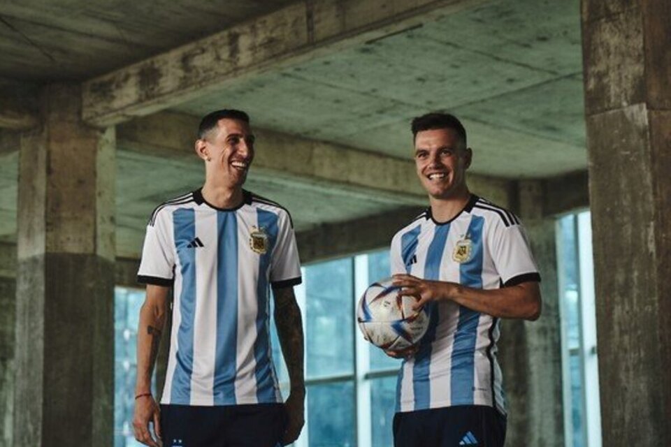 Las camisetas de la selección argentina en los Mundiales. 