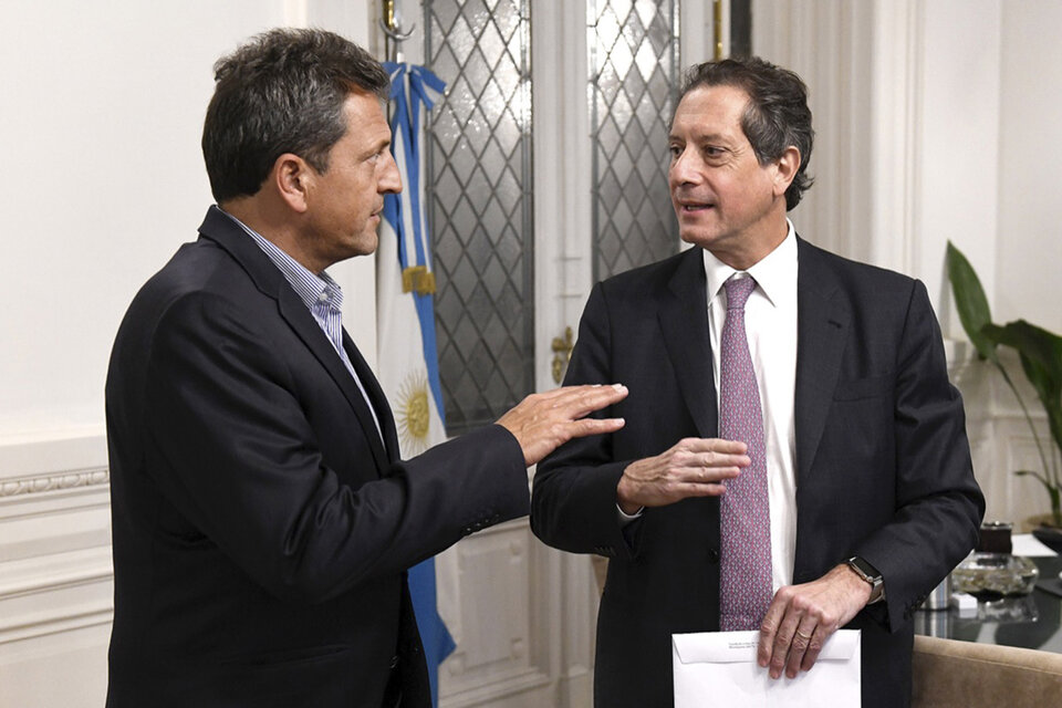 Sergio Massa y Miguel Angel Pesce, el titular del Banco Central. (Fuente: NA)