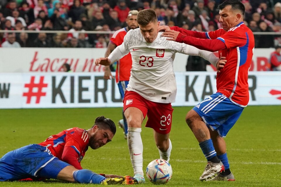 Piatek marcó el gol del triunfo para Polonia vs Chile. El delantero alguna vez valió 35 millones de euros para el Milan (Fuente: AFP)