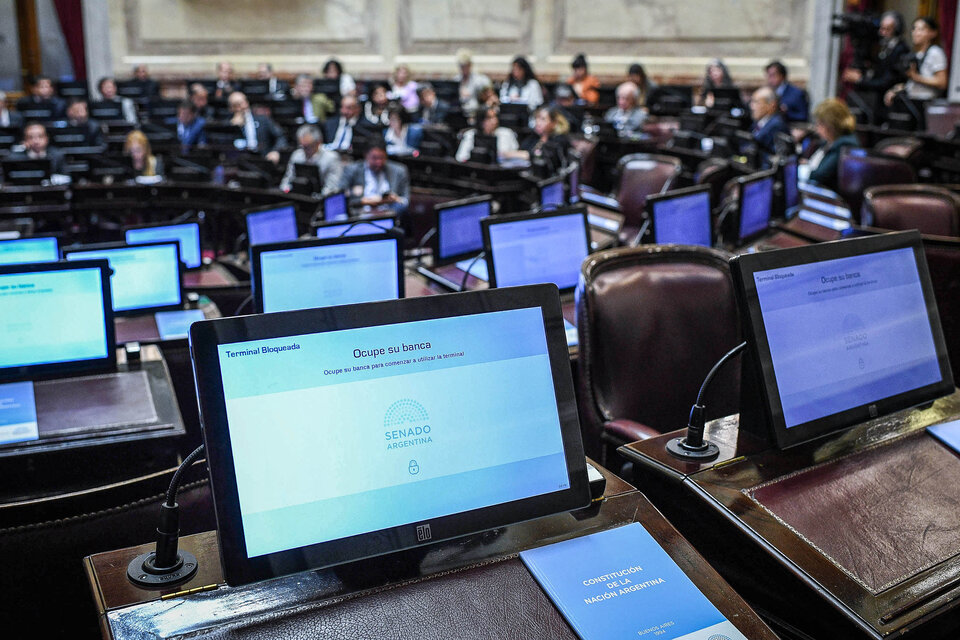 El Senado aprobó el Presupuesto 2023 sumando 37 votos positivos.  (Fuente: Prensa Senado)