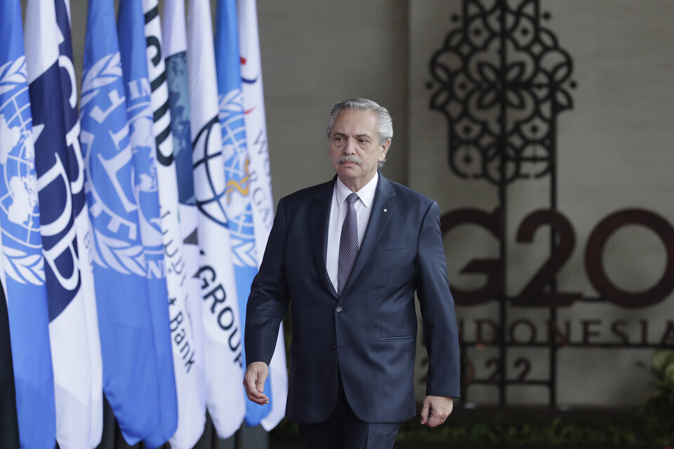 Alberto Fernández, en la Cumbre del G20. Imagen EFE