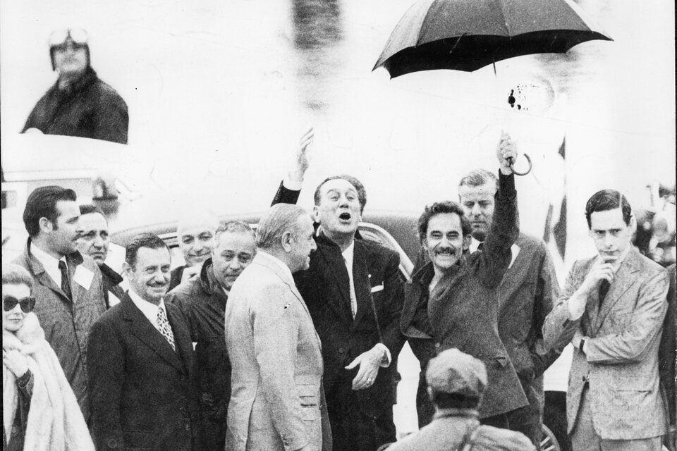 Un día como hoy, hace 50 años, Juan Domingo Perón regresaba a la Argentina después de casi dos décadas de exilio. (Télam)