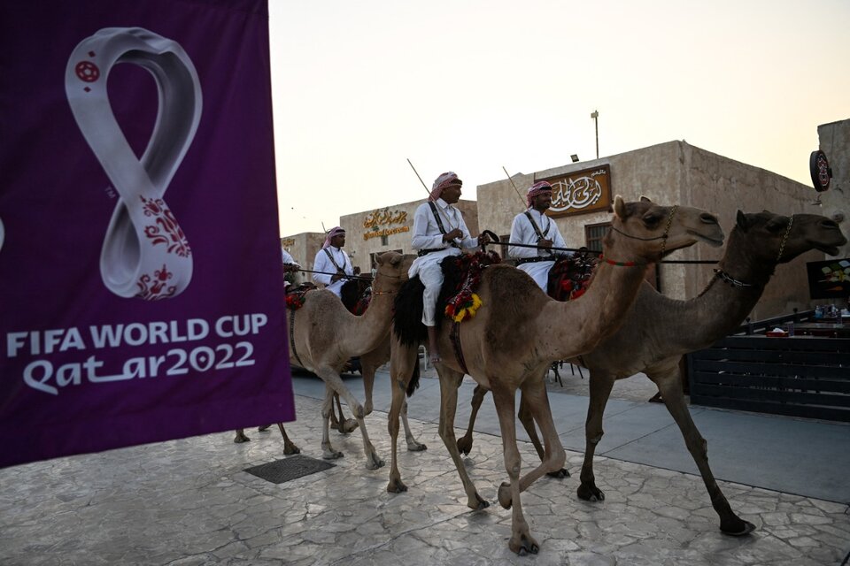 Agentes de Seguridad en Qatar 2022. (Fuente: AFP)