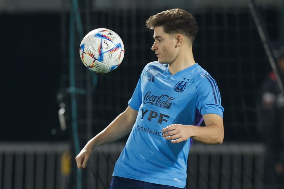 Julián Álvarez, la mayor promesa argentina. Gol y talento para aportar desde el banco (Fuente: AFP)