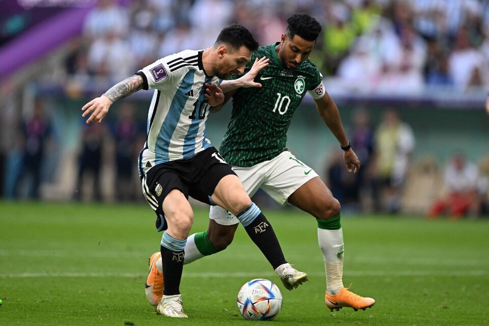 Salem Al-Dawsari marcó el segundo gol de Arabia Saudita en la derrota de Argentina, en la fase de grupos del Mundial Qatar 2022. (Imagen: AFP)