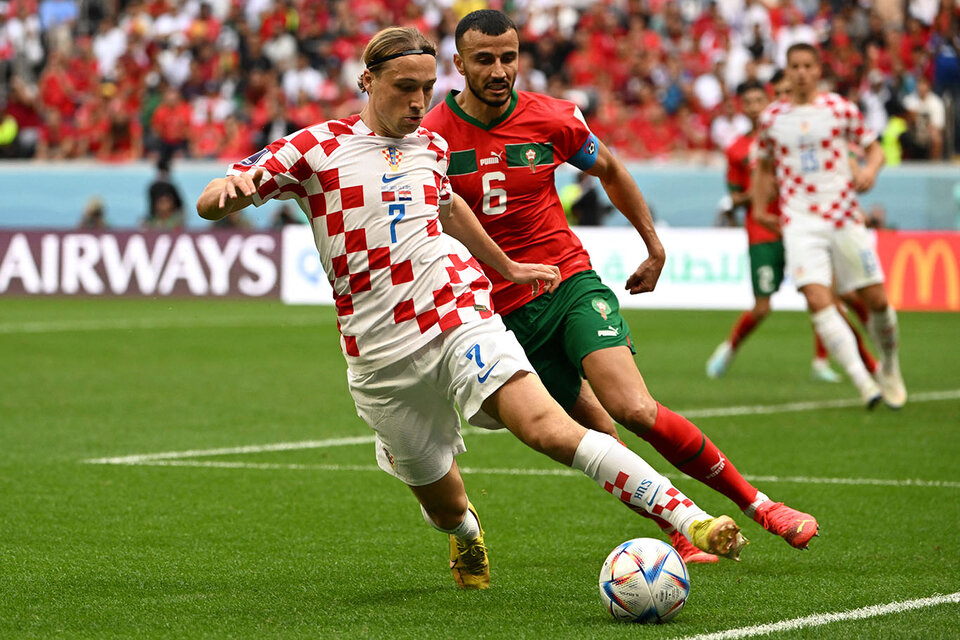 Croacia y Marruecos igualaron sin marcar goles. (Fuente: AFP)