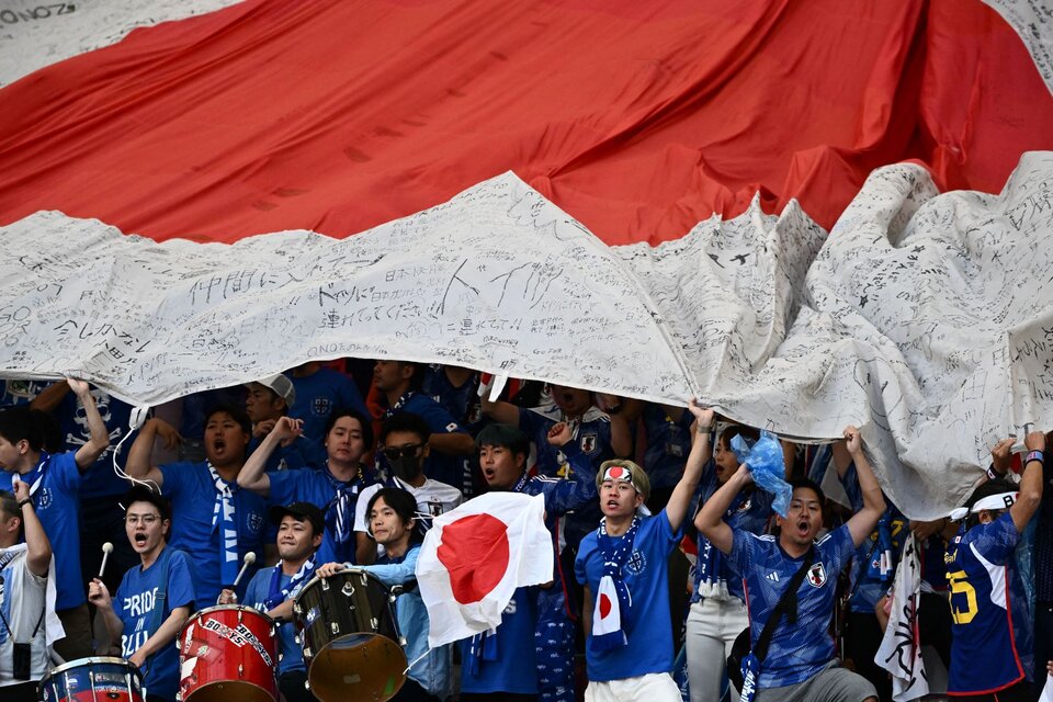 Videos: el aliento de los japoneses "en modo argentino".  (Fuente: AFP)