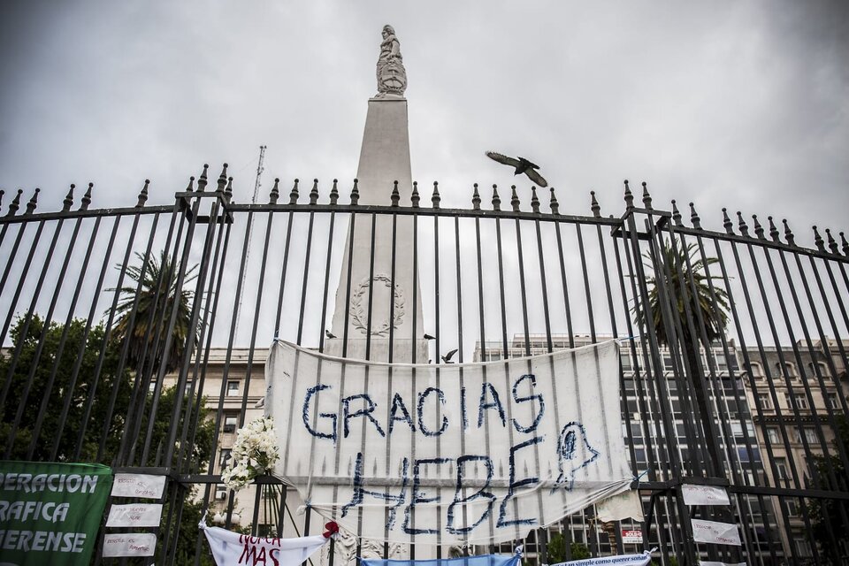 La despedida a Hebe de Bonafini en Plaza de Mayo