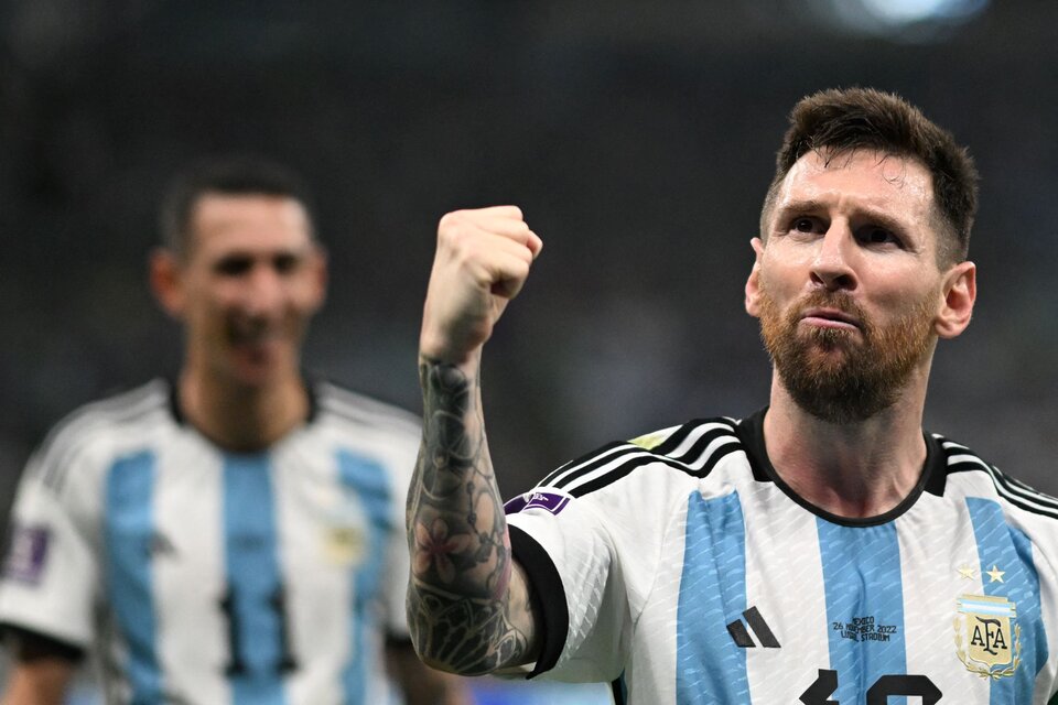 Al minuto 19 del ST, Messi ejecutó un golazo contra el arco de México.  (Fuente: AFP)