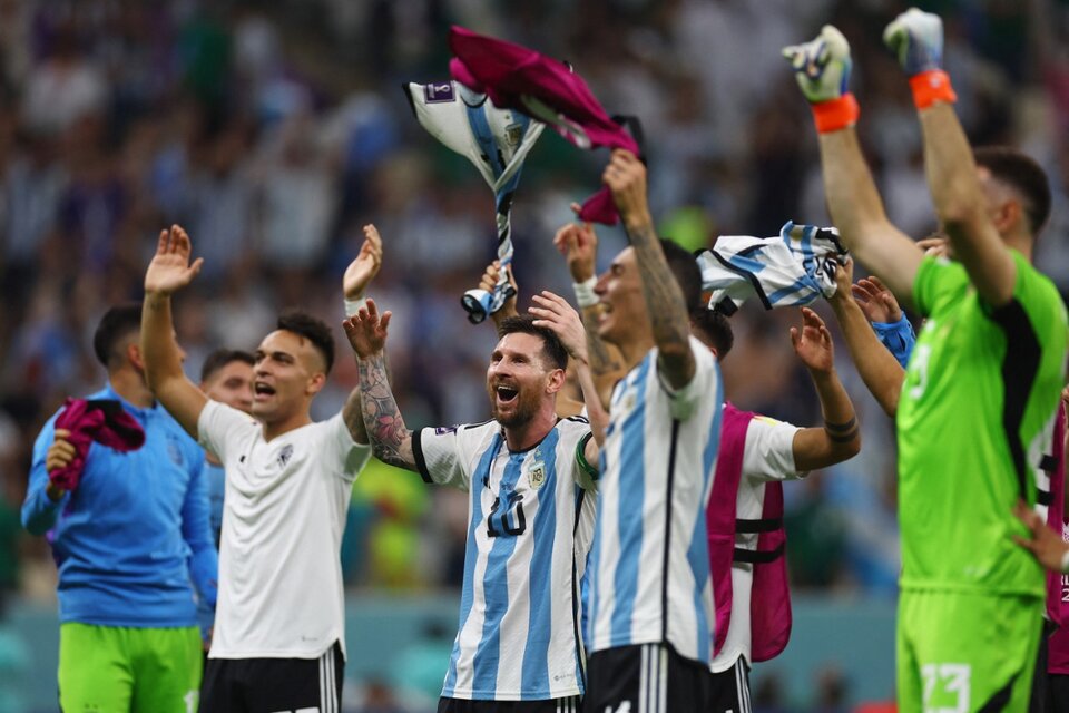Lautaro, Messi, Di María y Dibu: desahogo argentino.