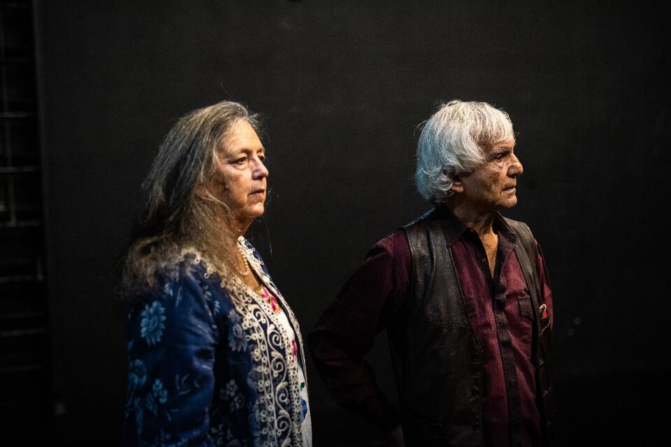 Varley y Barba. El director e investigador italiano es el fundador del Odin Teatret.  (Fuente: Gentileza Tadeo Bourbon)