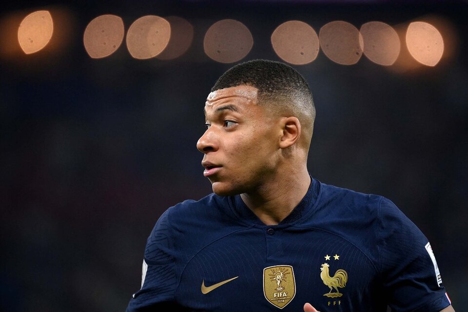 Kylian Mbappé, uno de los goleadores de Qatar 2022 junto al ecuatoriano Enner Valencia (Fuente: AFP)