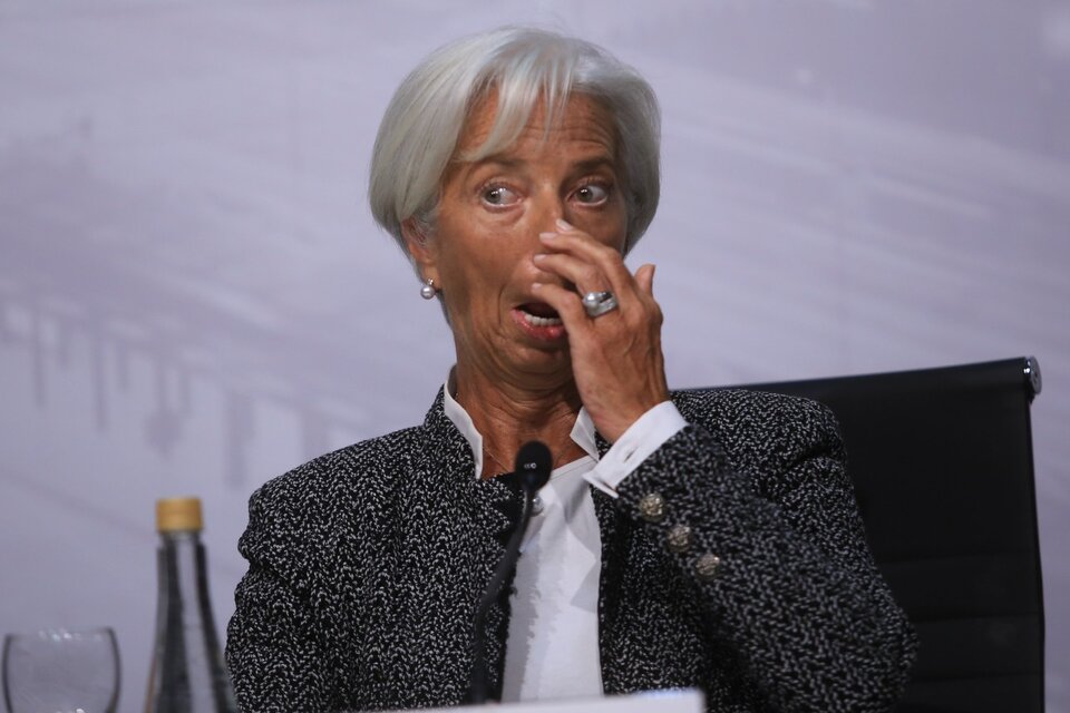 La ex titular del FMI comanda la política monetaria europea.  (Fuente: AFP)