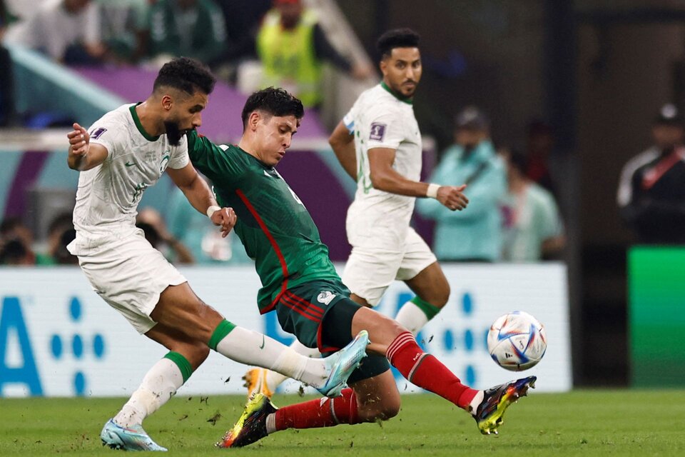 Salem Al-Dosari marcó eld escuento para Arabia Saudita a los cuatro minutos del alargue del partido.