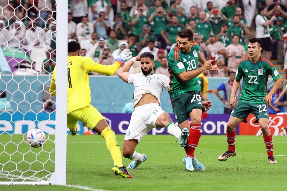 México se impuso ante Arabia pero igual se quedó afuera del Mundial. (Fuente: EFE)