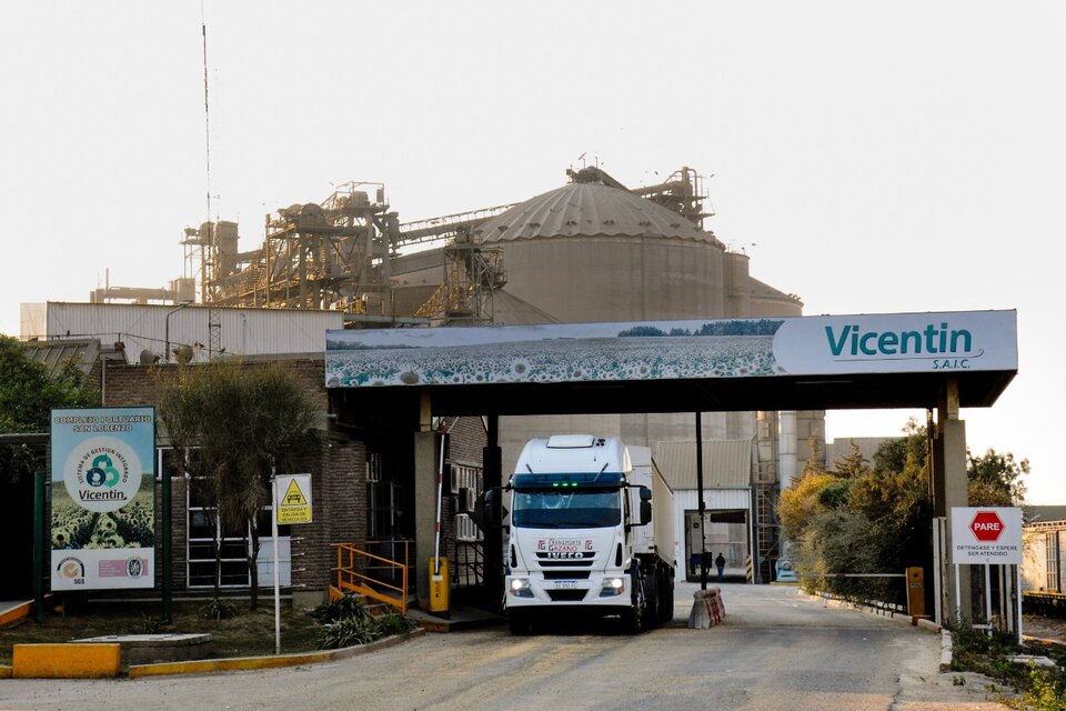 La planta de Vicentin en la ciudad de Avellaneda, Santa Fe. A tres años de que se declarara en cesación de pagos. (Fuente: Sebastián Granata)