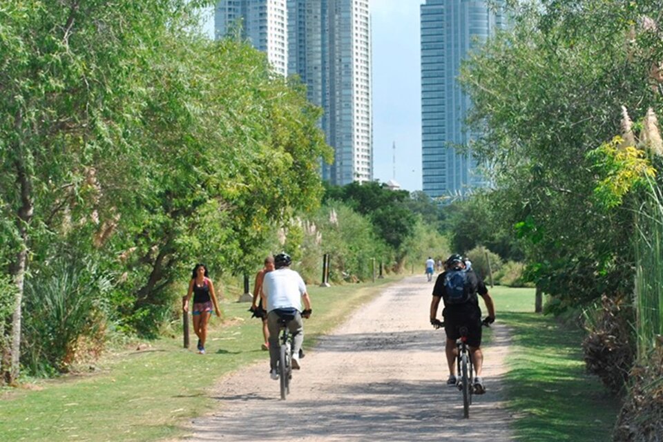 Reserva Ecológica de la Costanera Sur, uno de los recorridos ideales para celebrar el Día Nacional del Ciclista. Imagen: GCBA. 