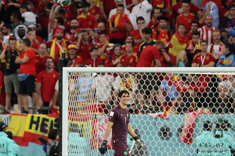 Gracias a Bounou, Marruecos se medirá en la siguiente ronda con el ganador del choque entre Portugal y Suiza. (Fuente: AFP)