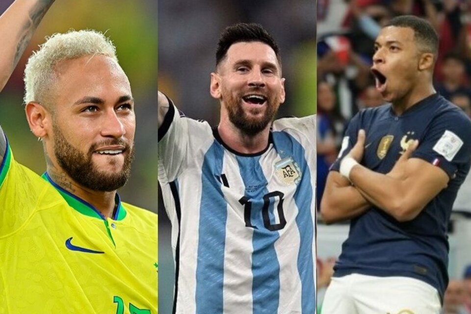 Neymar, Messi y Mbappé, estrellas que están dentro de los equipos favoritos al título.