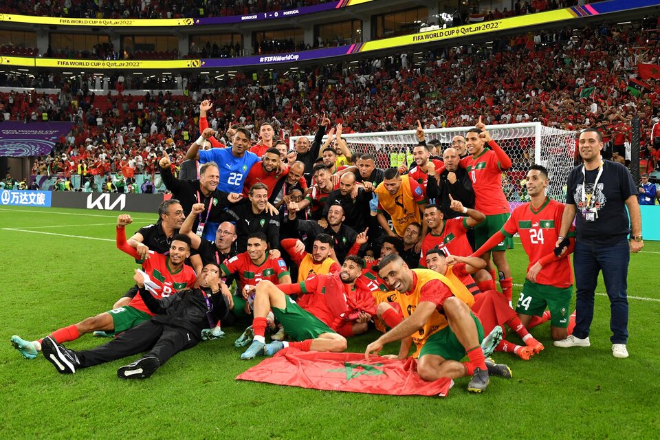 Marruecos es la revelación de la Copa del Mundo 2022.  (Fuente: AFP)