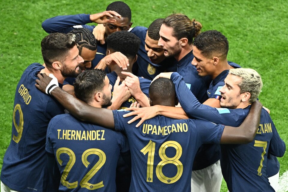 El festejo francés por otra clasificación para las semifinales mundialistas (Fuente: AFP)