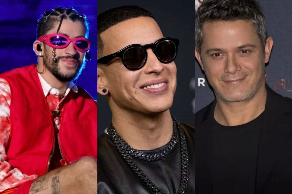 Bad Bunny, Daddy Yankee y Alejandro Sánz, entre los artistas internacionales que apoyan a la selección argentina.  (Fuente: AFP)
