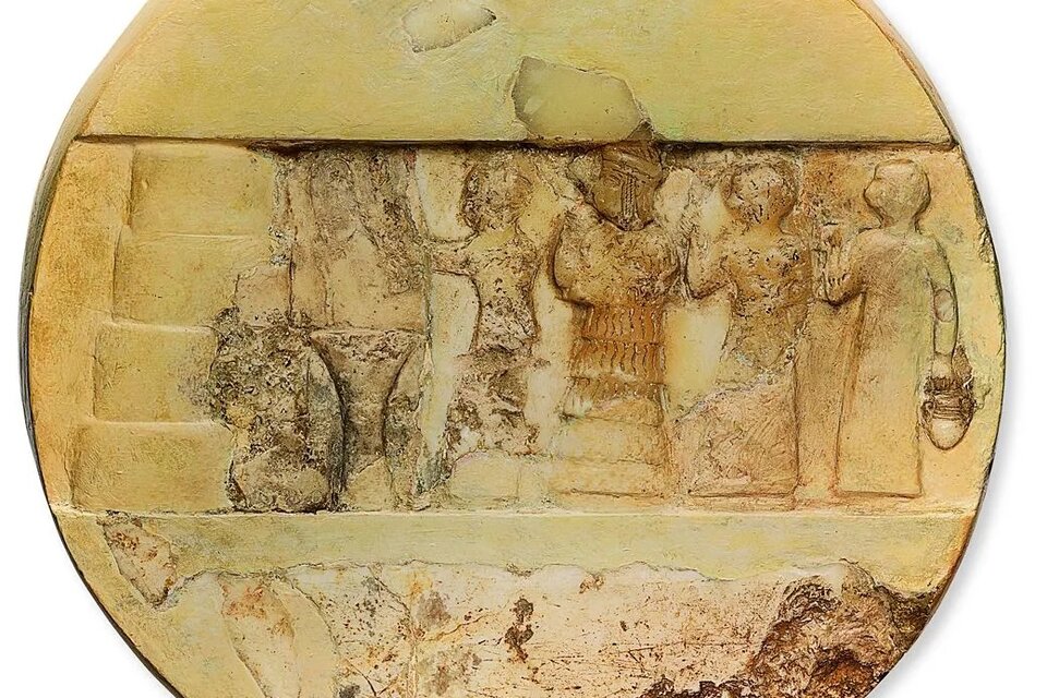 Disco de Enheduanna encontrado en Ur, antigua capital sumeria