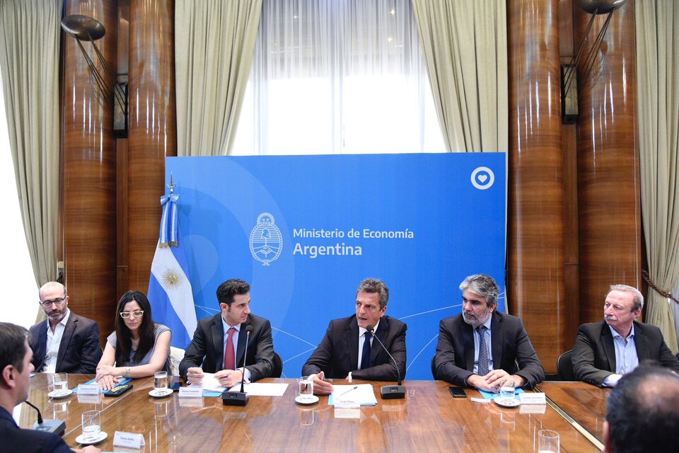 El ministro de Economía, Sergio Massa, realizó el anuncio.