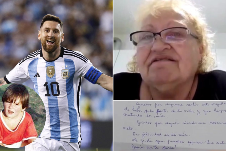 Habló la maestra de Messi que le escribió una carta y se emocionó al recordarlo: "Todos lo querían mucho"