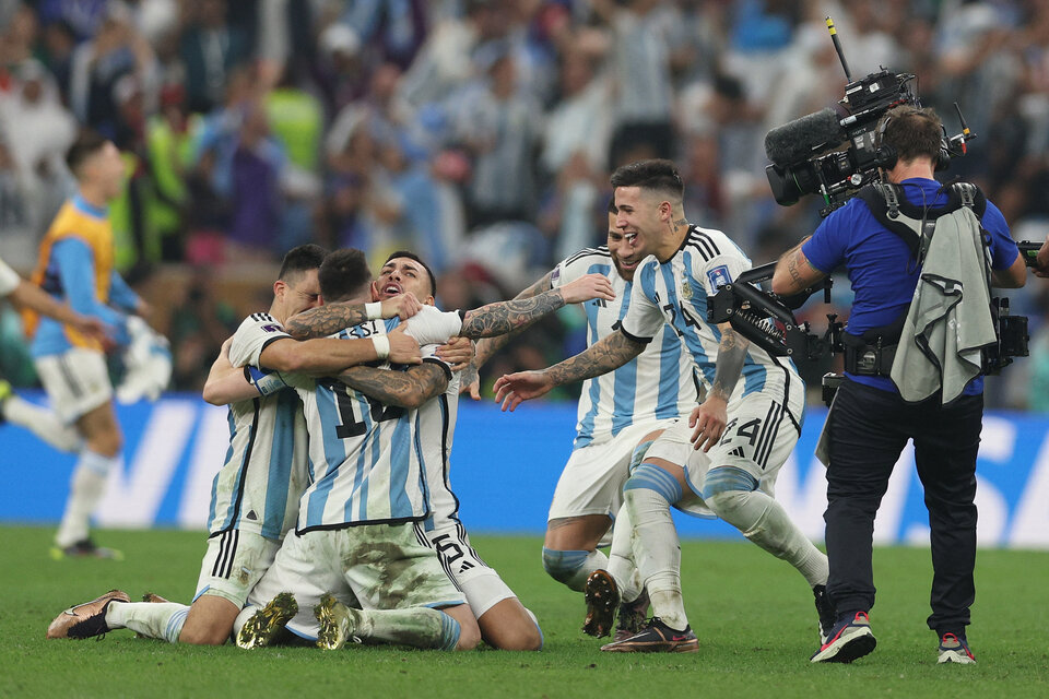 Argentina se consagró campeón de la Copa del Mundo.  (Fuente: AFP)