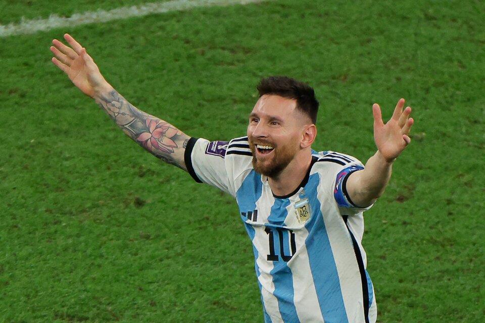 Lionel Messi, capitán y figura de la Selección campeona del Mundo. (Fuente: AFP)