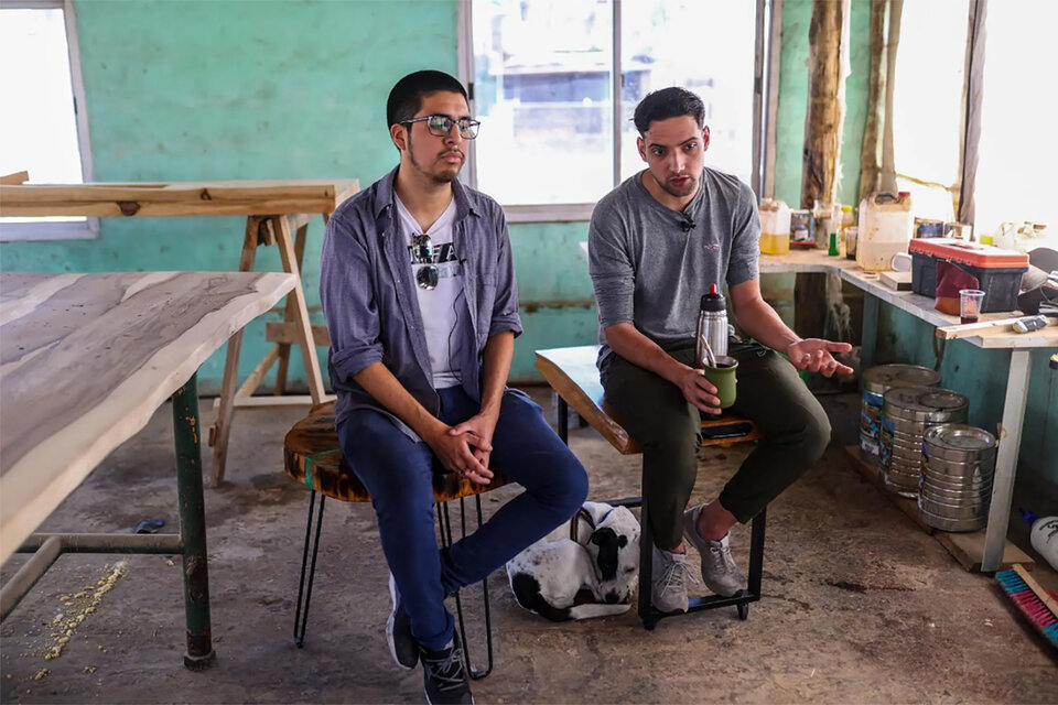 Los referentes y fundadores de Revolución Federal: Jonathan Morel y Leonardo Sosa.