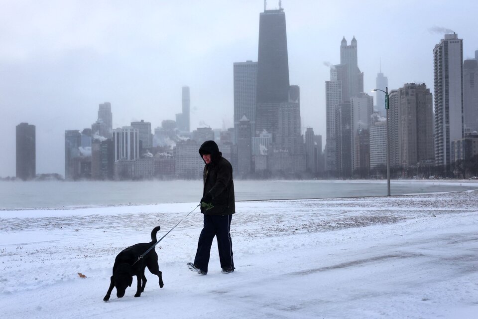 Chicago, una de las ciudades más castigadas por la tormenta (Foto: AFP).