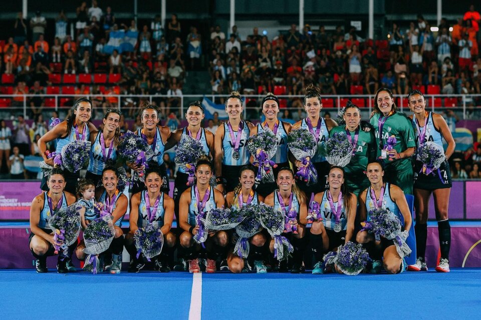 Las Leonas, medalla de plata en el Mundial 2022. (Fuente: Prensa FIH)
