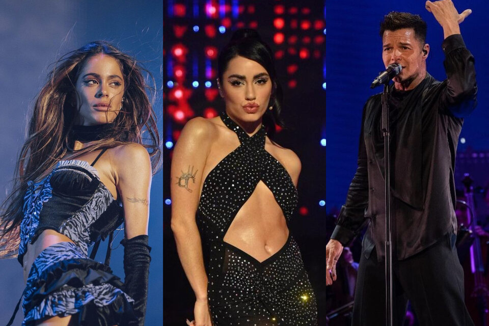 Tini Stoessel, Lali Espósito y Ricky Martin serán parte del Festival de Villa Marías 2023.  Imagen: @tinistoessel; @lalioficial; @ricky_martin