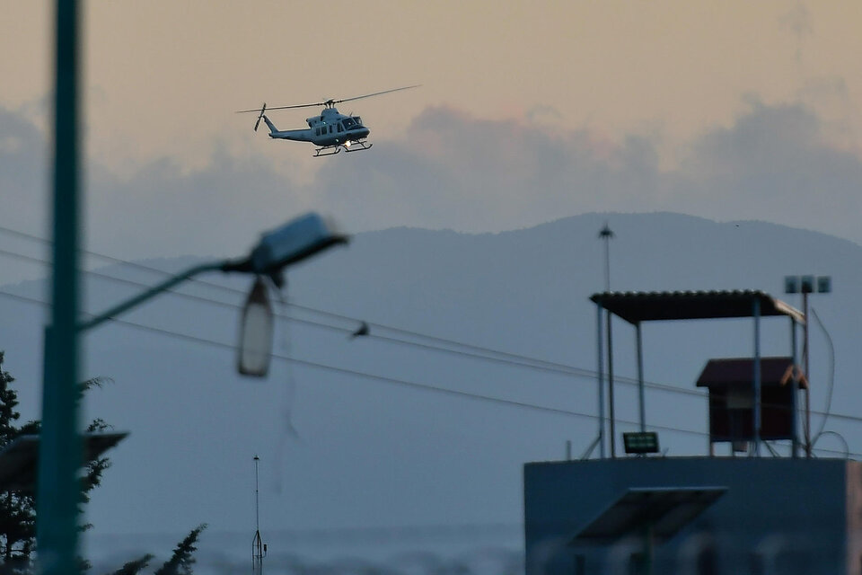 Ovidio Guzmán, hijo de "El Chapo", fue traslado a El Altiplano en helicóptero. (Fuente: EFE)