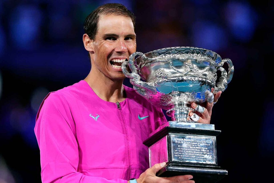 Rafael Nadal, campeón de la edición 2022 del Australian Open.  (Fuente: ATP)
