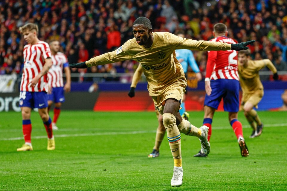 Dembelé marcó el gol del Barcelona (Fuente: EFE)