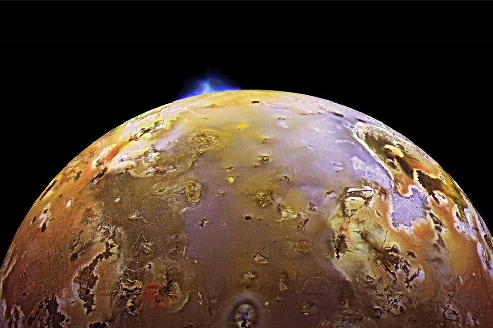 Detectaron una enorme explosión volcánica en una de las lunas de Júpiter (Fuente: NASA)
