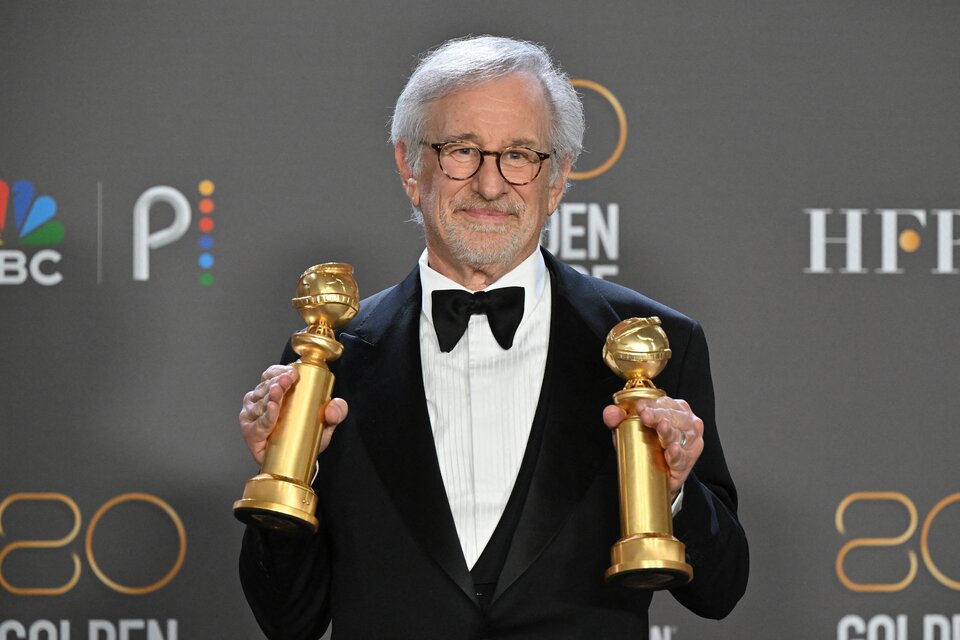 Steven Spielberg, uno de los grandes ganadores de la noche (Foto: AFP).