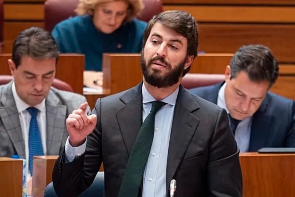 El vicepresidente de Castilla y León, Juan García-Gallardo, del partido de extrema derecha Vox. (Fuente: EFE)
