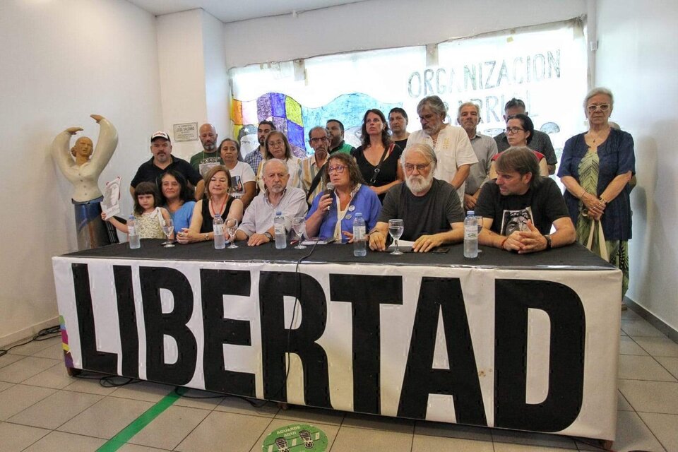 Estela Díaz, Yasky, Naddeo, Tavani y Catalano en la sede de ATE. (Fuente: Bernardino Avila)