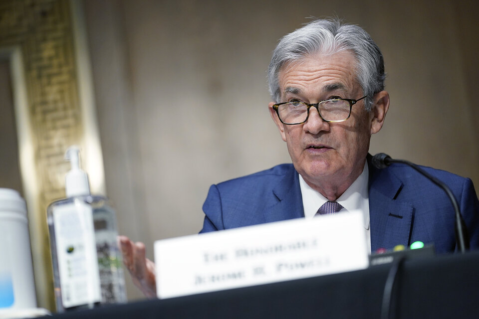 Jerome Powell, titular de la Reserva Federal (banca central estadounidense). (Fuente: EFE)