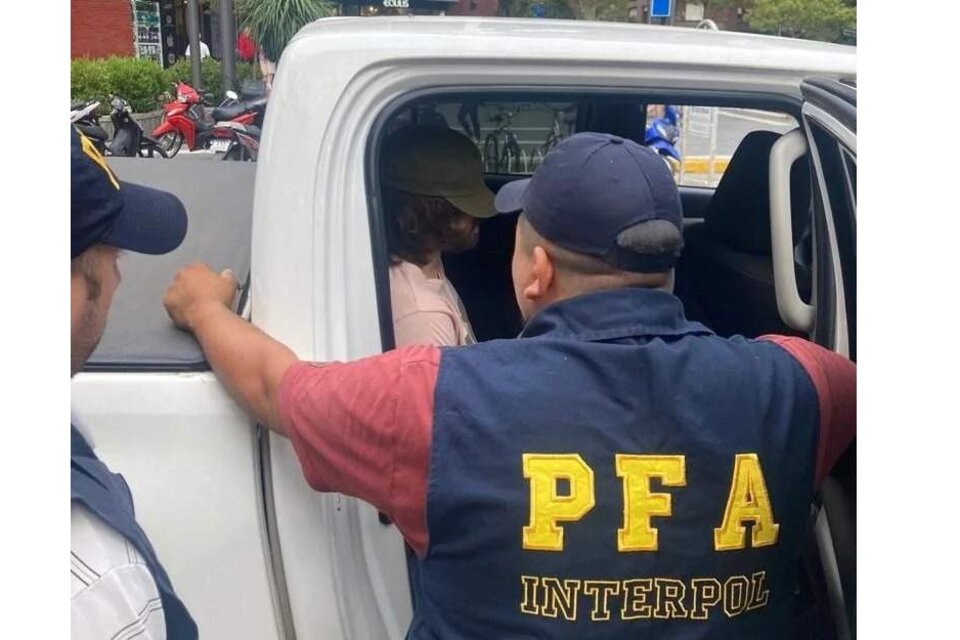 El momento de la detención en pleno centro marplatense.