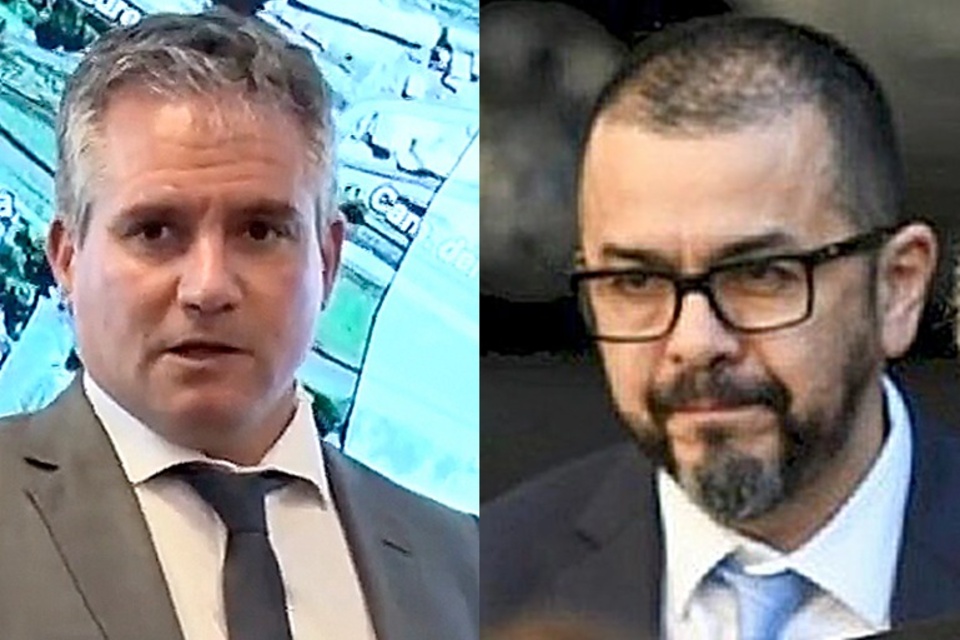 Los protagonistas de los chats: Marcelo D'Alessandro y Silvio Robles.