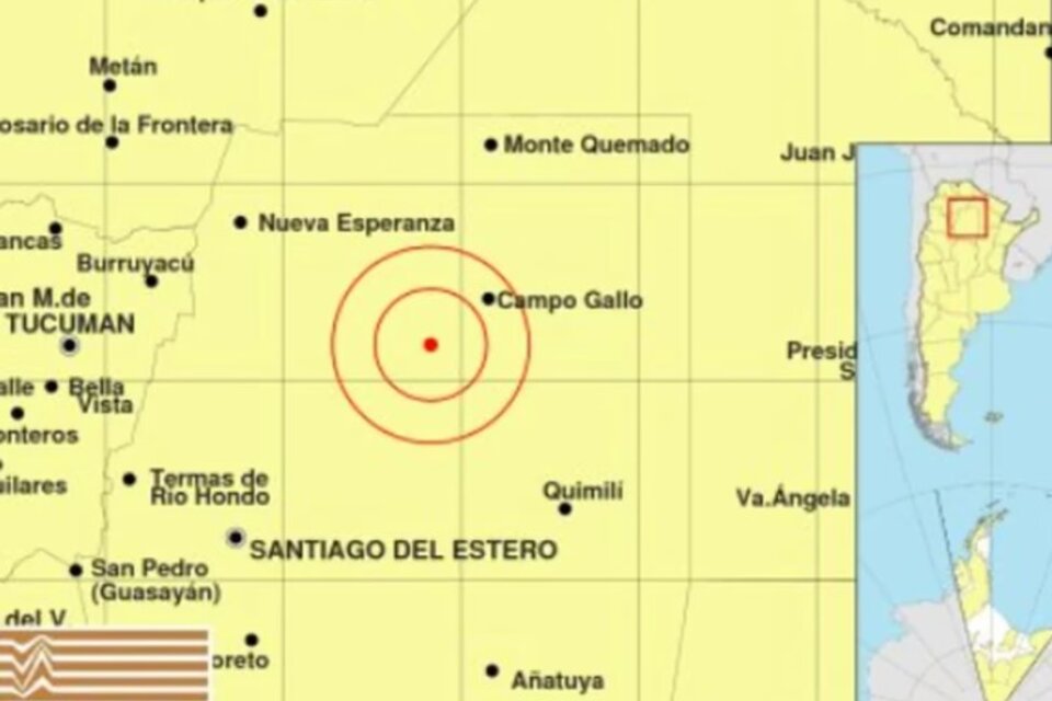 No se registraron daños materiales ni de personas. El temblor se sintió también en Tucumán, Catamarca y La Rioja.