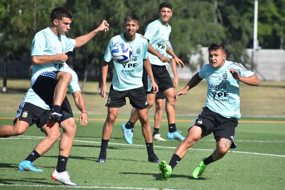 La selección Sub-20, con poco tiempo para prácticas durante el Sudamericano (Fuente: Prensa AFA)